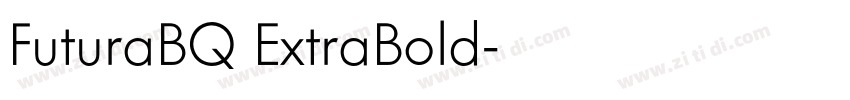 FuturaBQ ExtraBold字体转换